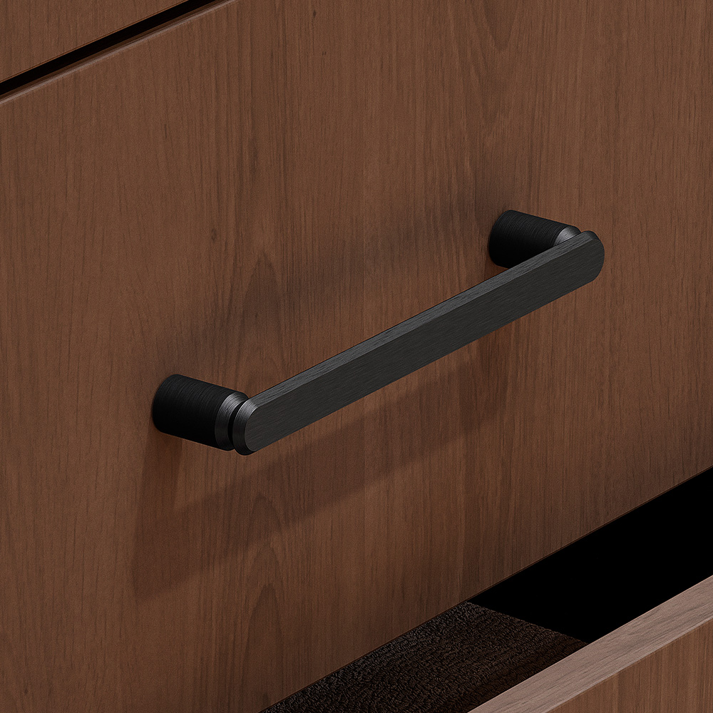 Poignée Fase cc160mm - Noir Brossé