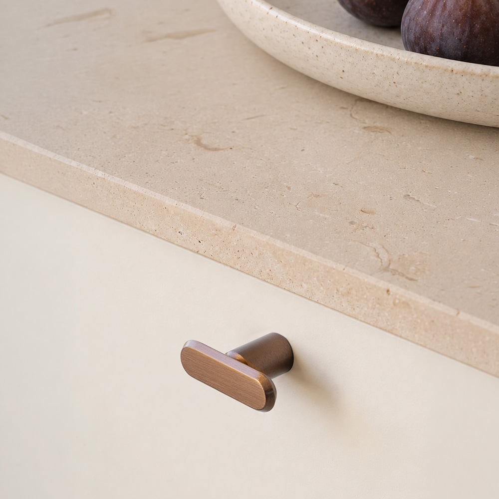 Bouton T Fase - Bronze Brossé