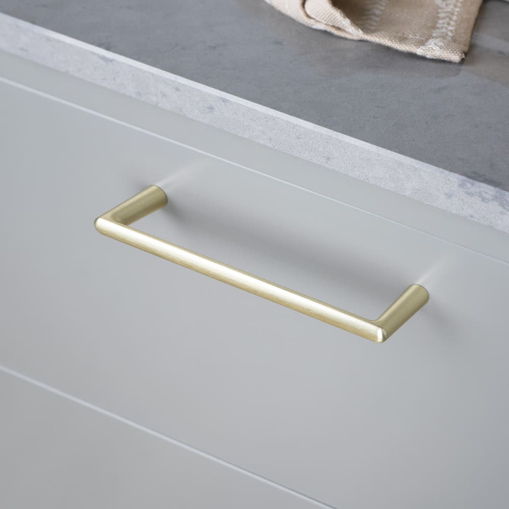 Poignée Bob - 160mm - Laiton Brossé