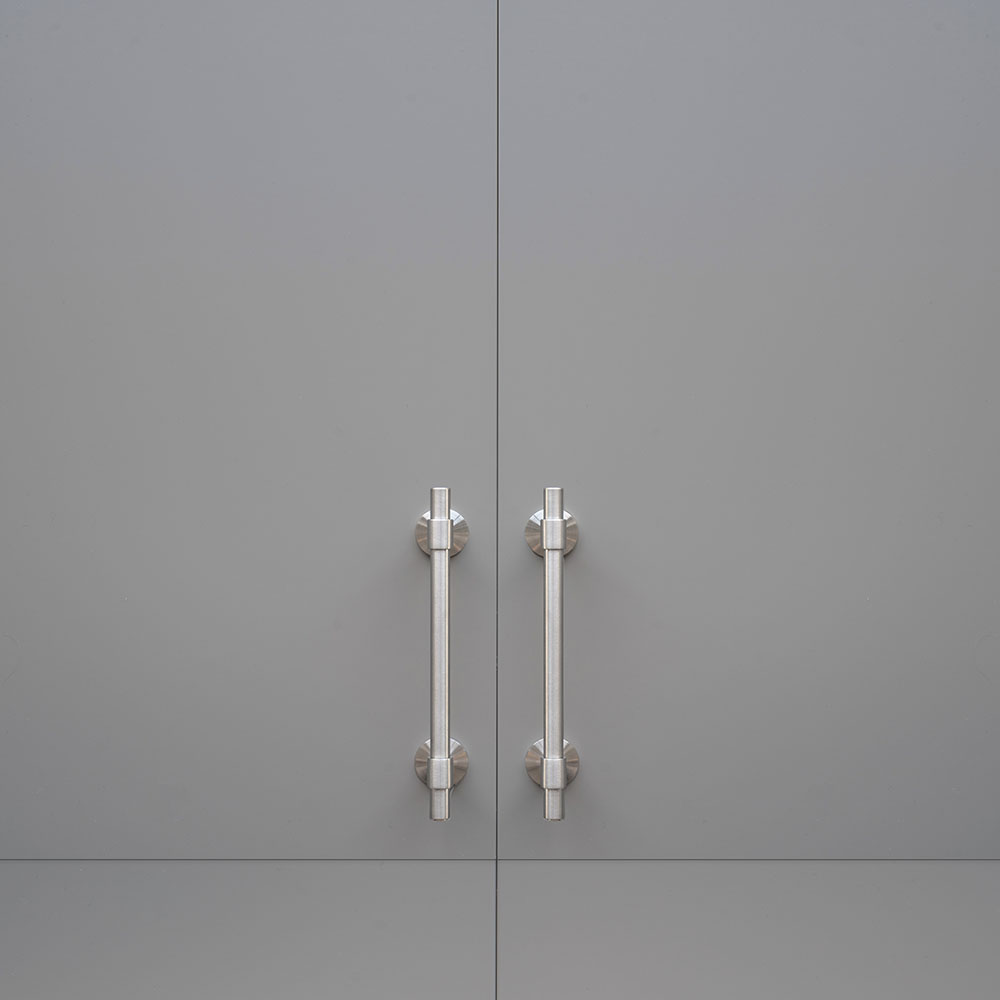 Poignée Uniform - 128mm - Aspect Inoxydable Brossé