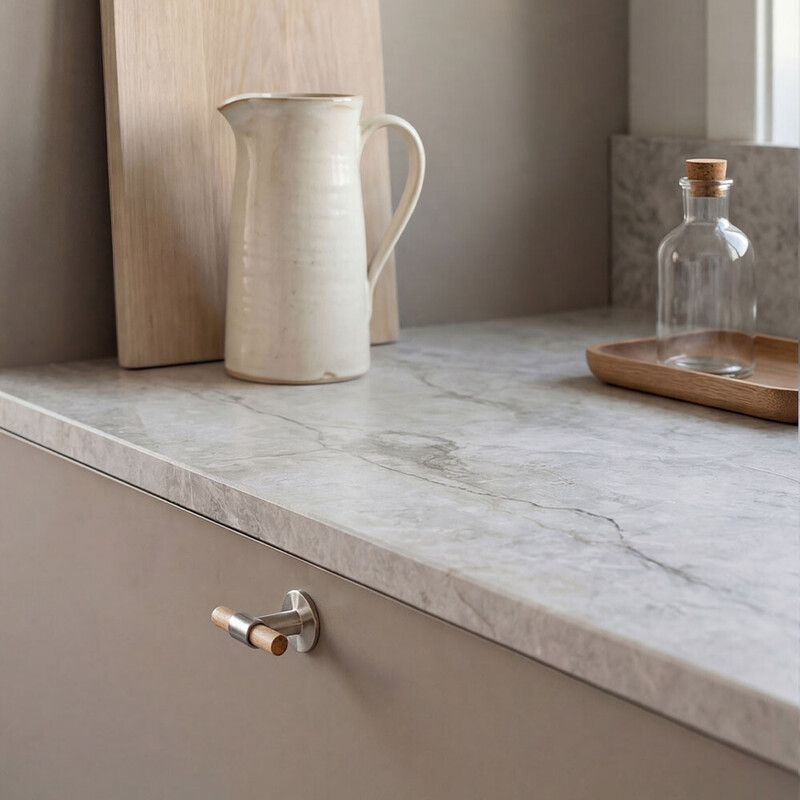 Bouton T Uniform - Chêne/Acier Inoxydable Brossé