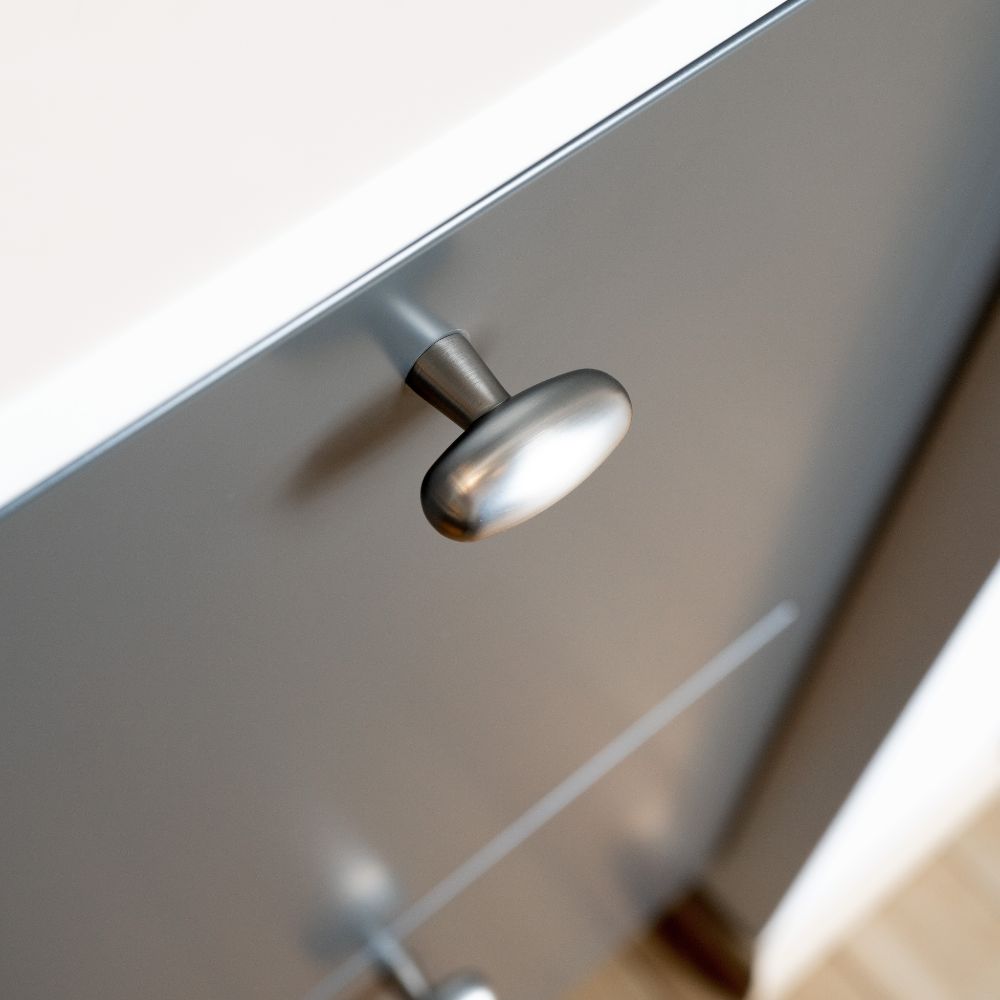 Bouton T Oliver - Aspect Inoxydable