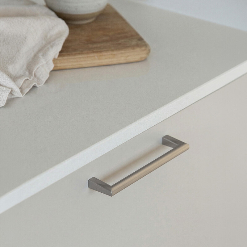 Poignée Agnes - 128mm - Aspect Inoxydable