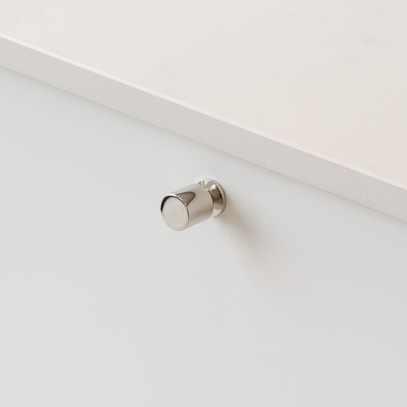 Bouton Solo - 21mm - Plaqué Nickel