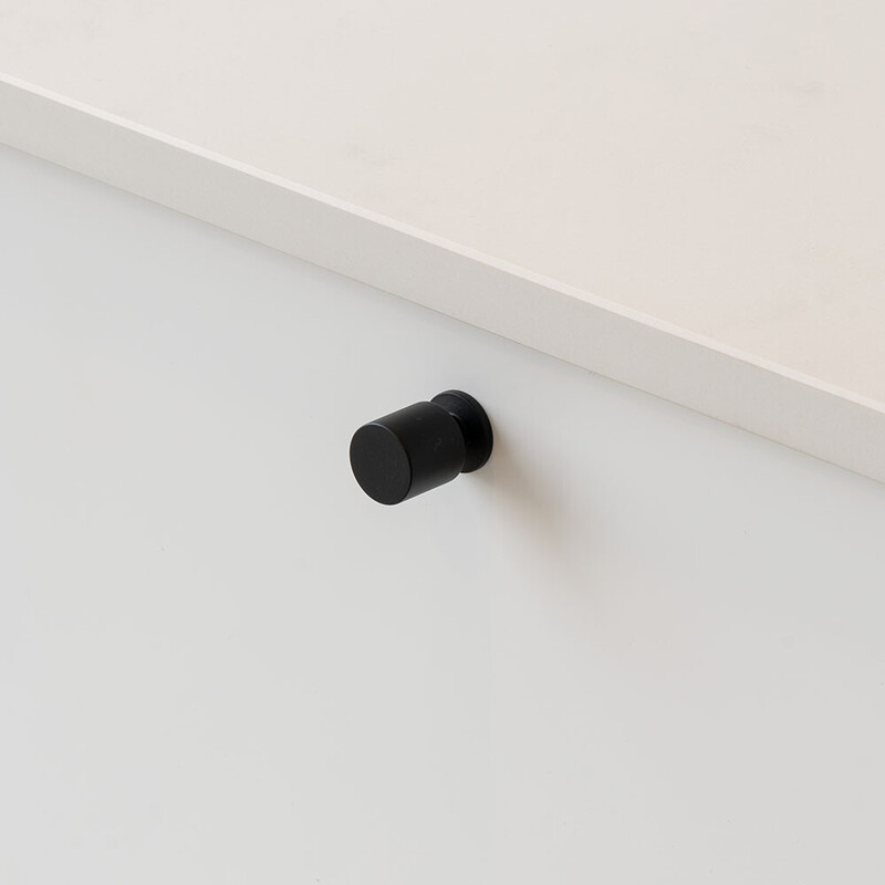 Bouton Solo - 21mm - Noir Mat