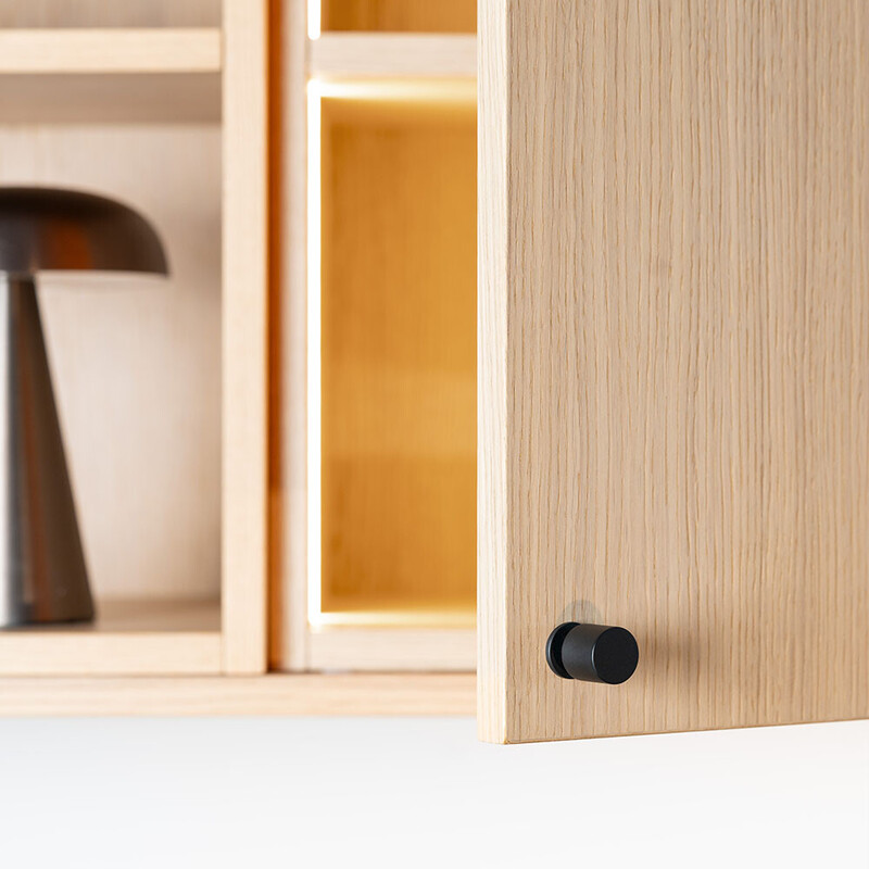 Bouton Solo - 21mm - Noir Mat