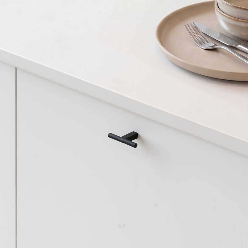 Bouton T Petit - Noir Mat