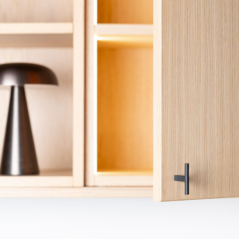 Bouton T Petit - Noir Mat