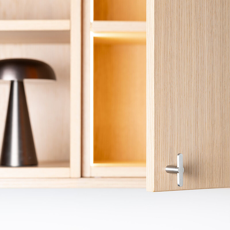 Bouton T Flow - Nickel Brossé