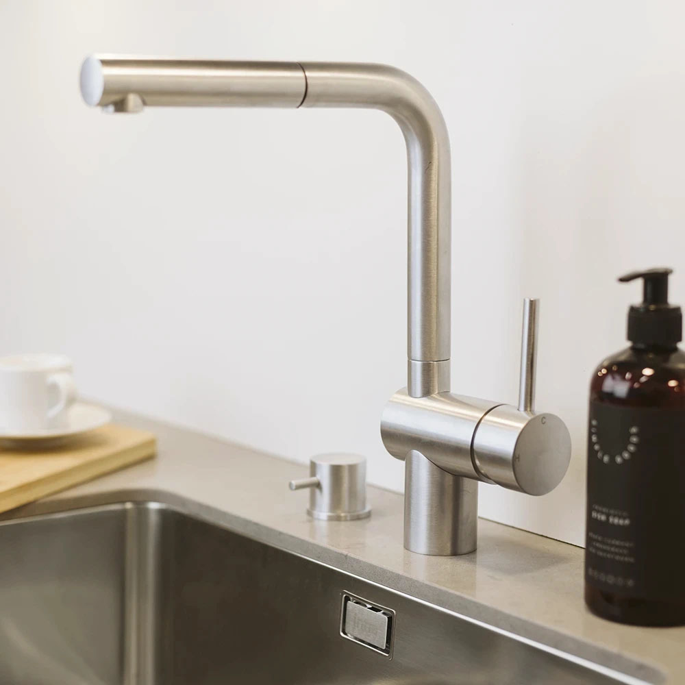 Mitigeur de Cuisine Venedig - Bec Extractible - Acier Inoxydable