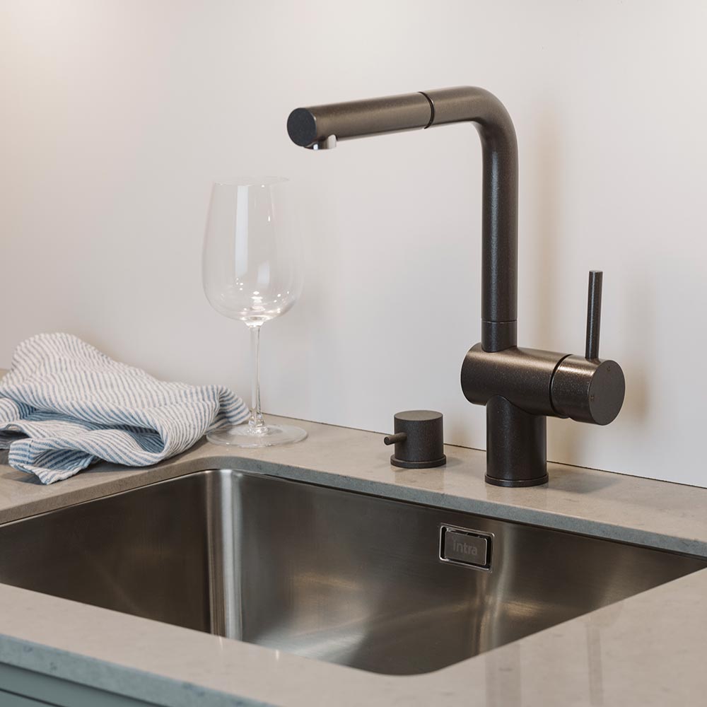 Mitigeur de Cuisine Venedig - Bec Extractible - Silgranit Anthracite 