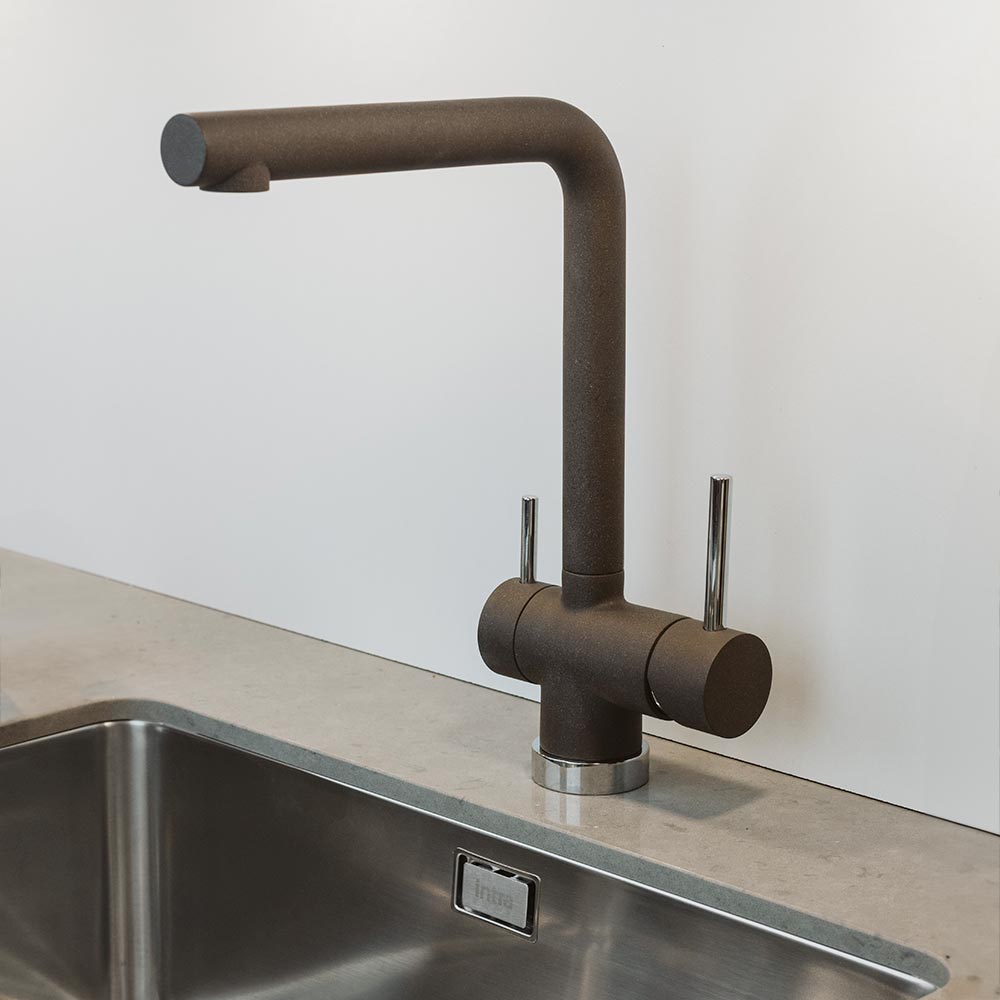 Mitigeur de Cuisine Milano - Silgranit Café/Chrome