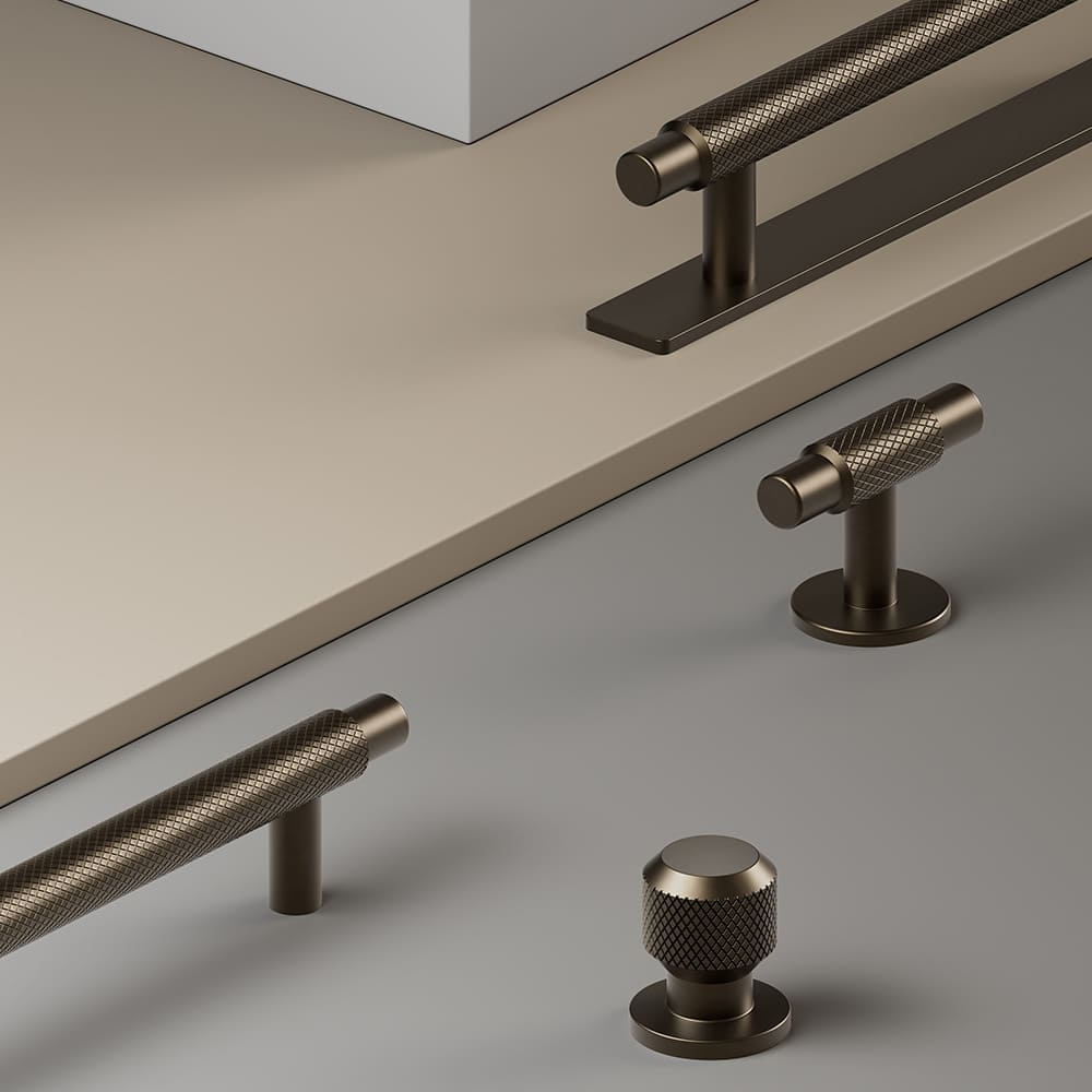 Bouton Manoir Round - Mat Bronze