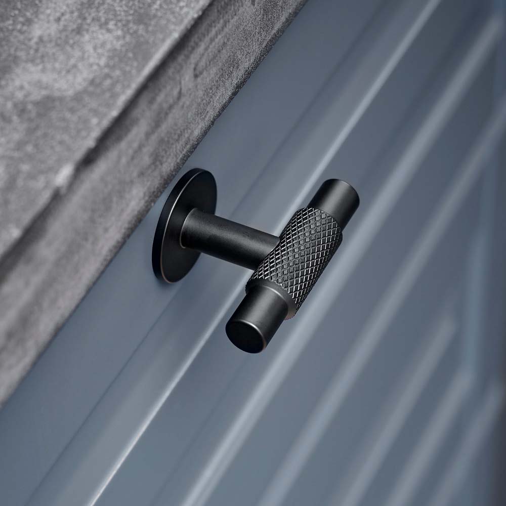 Bouton T Manor - Noir Mat