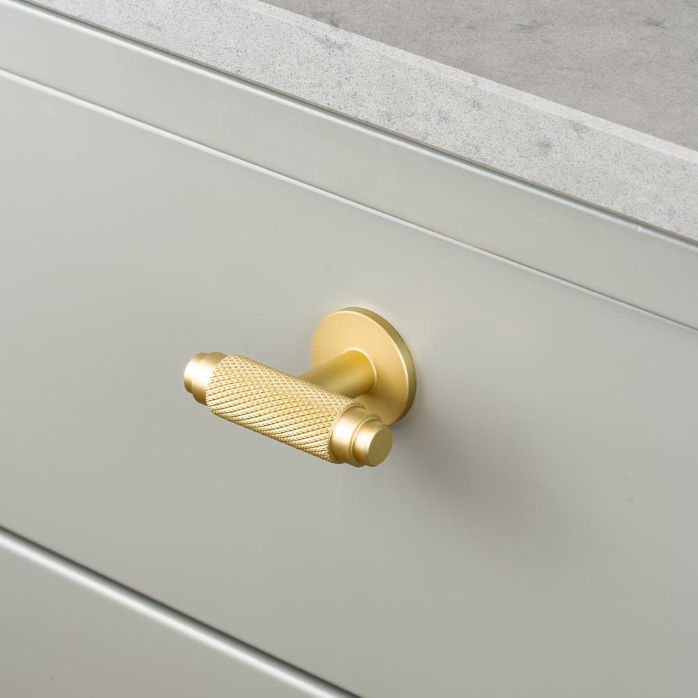 Bouton T Riff - Laiton Mat