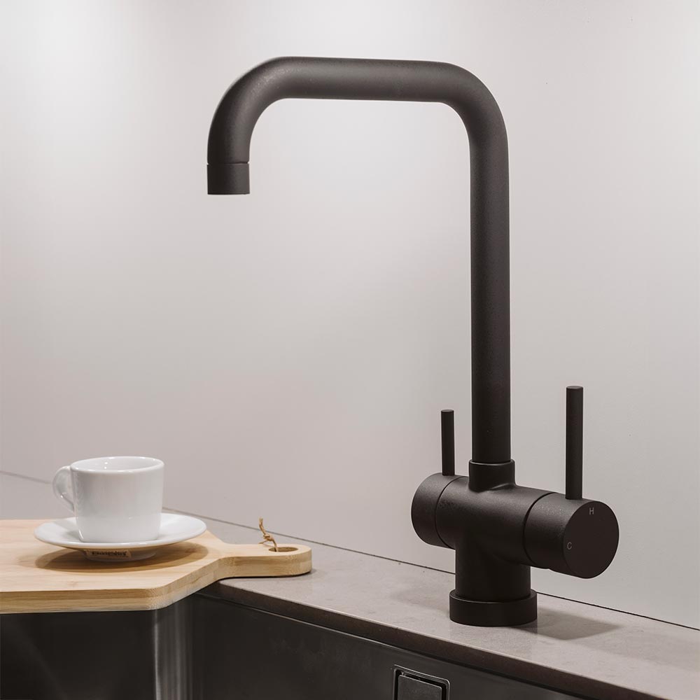 Mitigeur de Cuisine Rom - Silgranit Noir