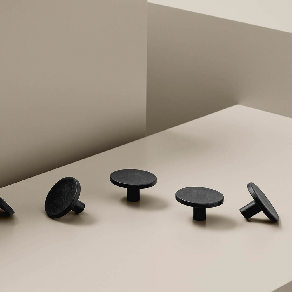 Bouton de Cabinet Plato Ocean IX - 42mm - Noir Mat
