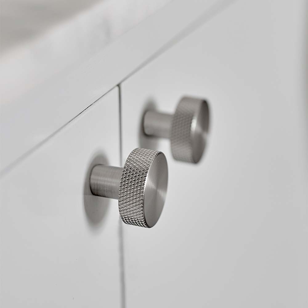 Bouton Simon - 35mm - Finition Acier Inoxydable