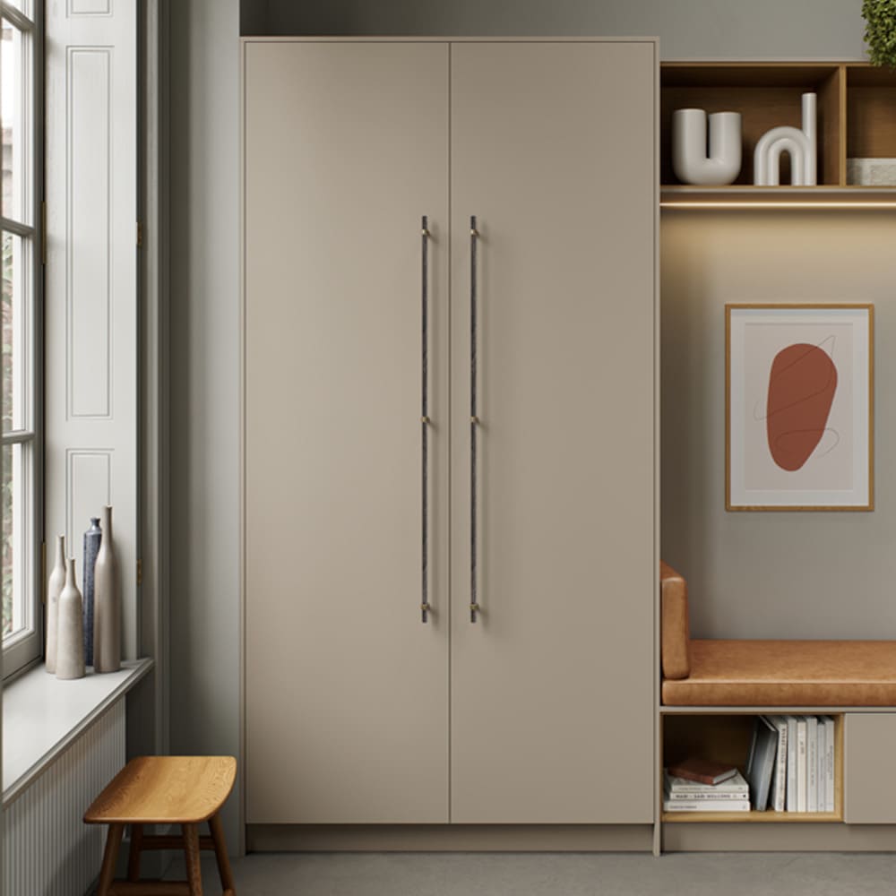 Poignée Bond - Chêne Teinté Foncé/Laiton Brossé