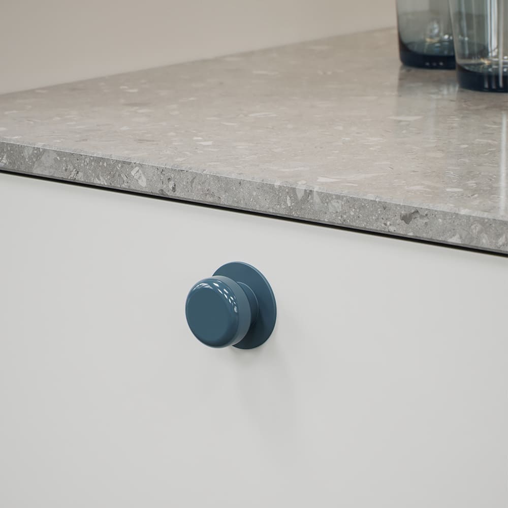 Bouton Colette - 50mm - Glossy Slate Blue