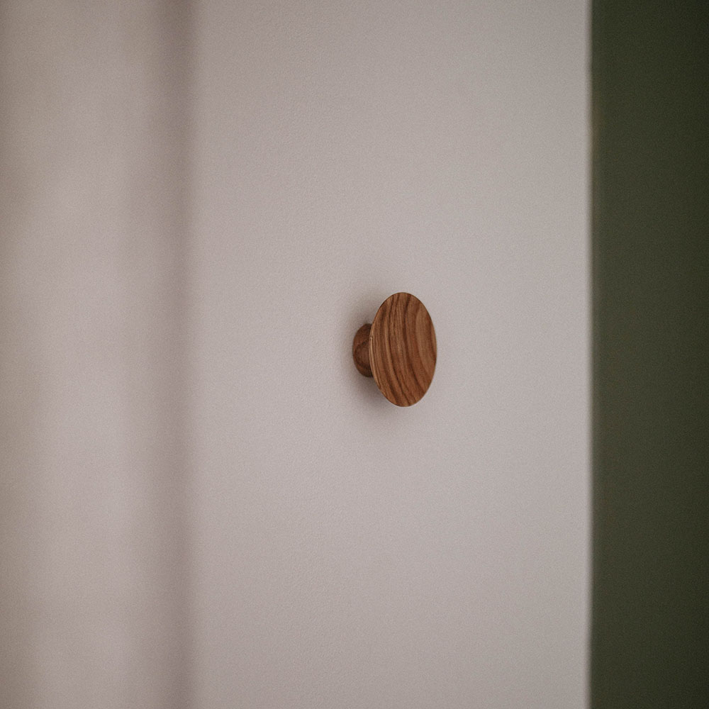 Patère Olympia - 50mm - Noyer