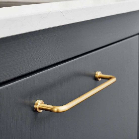 Poignée Lounge - 160mm - Laiton Brossé