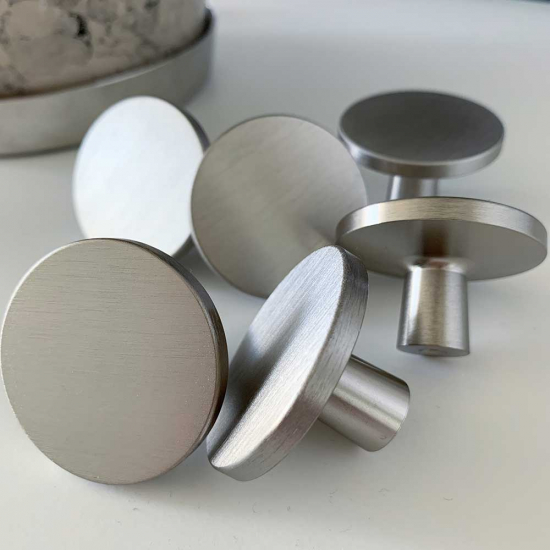 Bouton Plato - Fini Acier Inoxydable