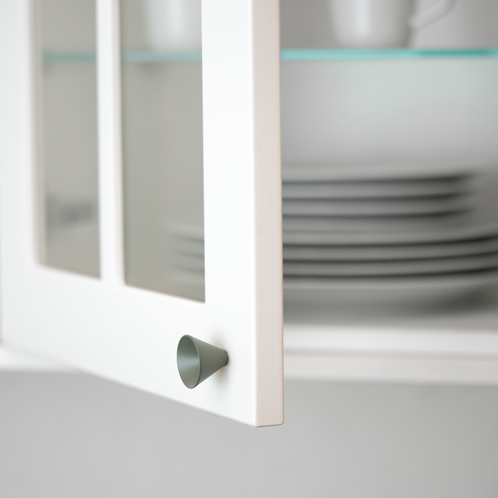 Bouton Conic - 29mm - Gris