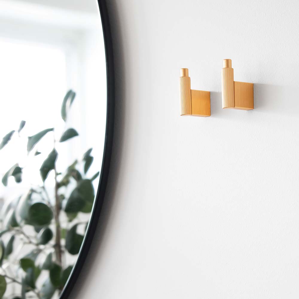 Patère Arpa - Laiton Brossé