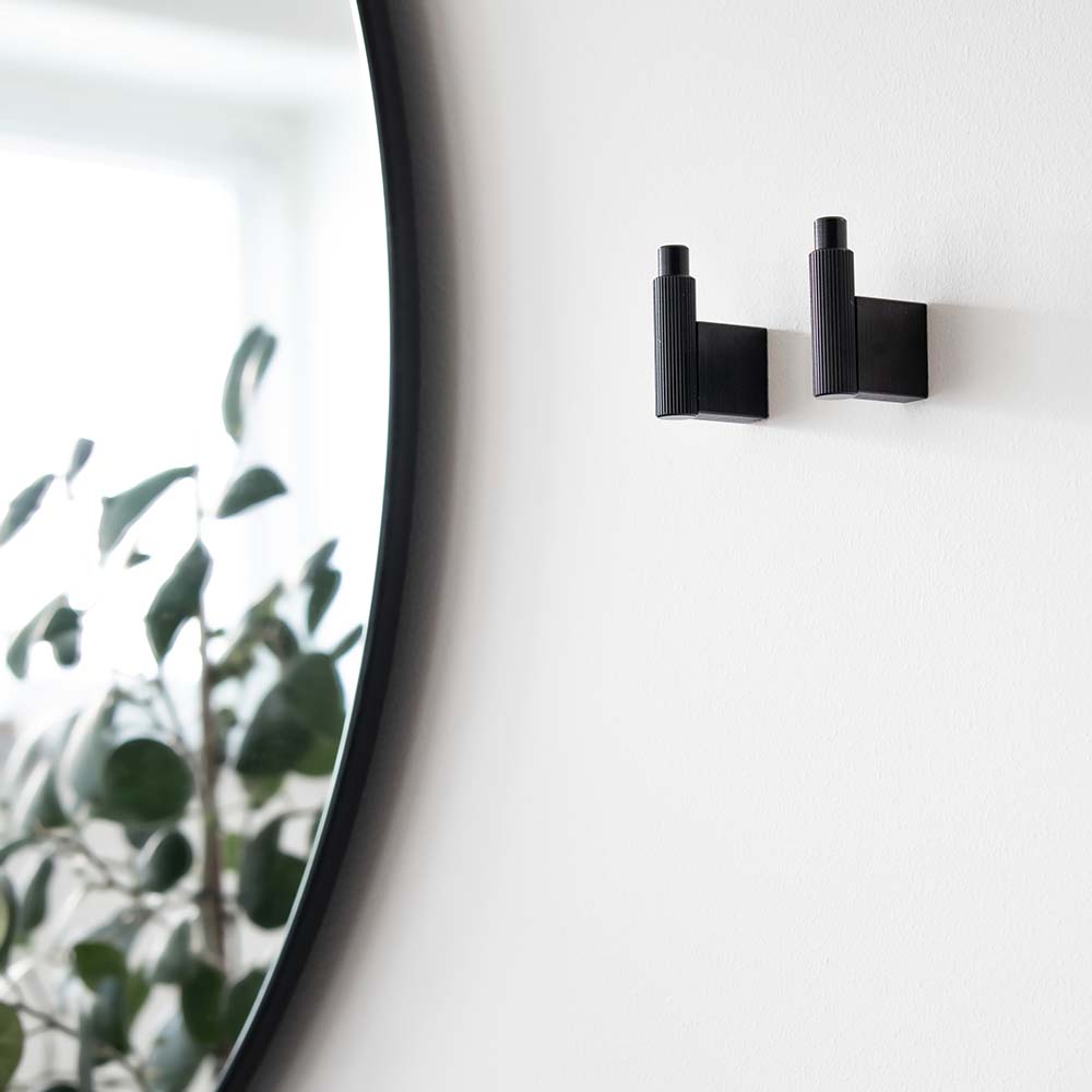 Patère Arpa - Noir Brossé