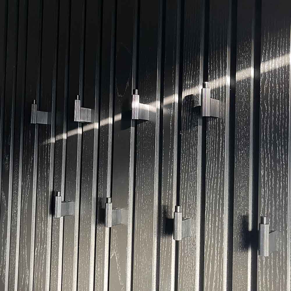 Patère Arpa - Noir Brossé