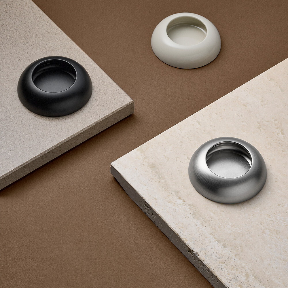 Poignée Cup - 73mm - Noir Mat