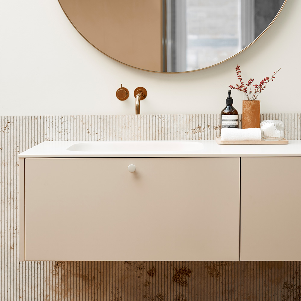 Bouton Tango - 30mm - Glossy Dusty Creme