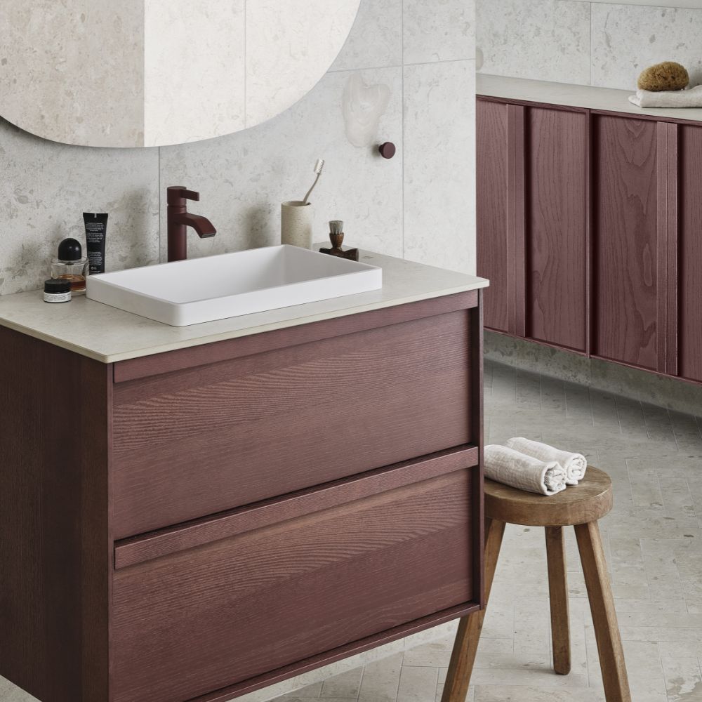 Toniton Circular Bouton - Reddish Brown