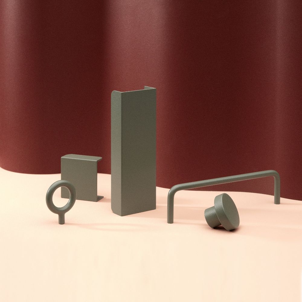 Toniton Circular Bouton - Ash Green