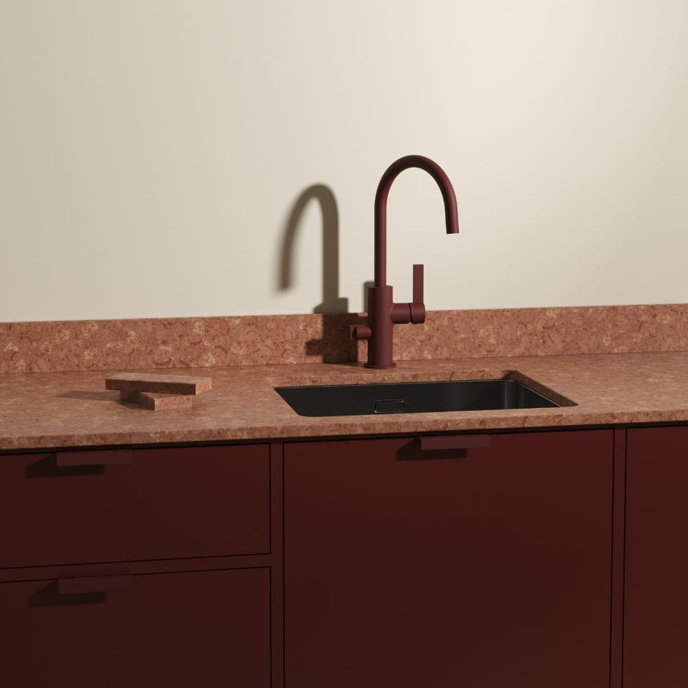 Poignée Toniton Hide - Reddish Brown
