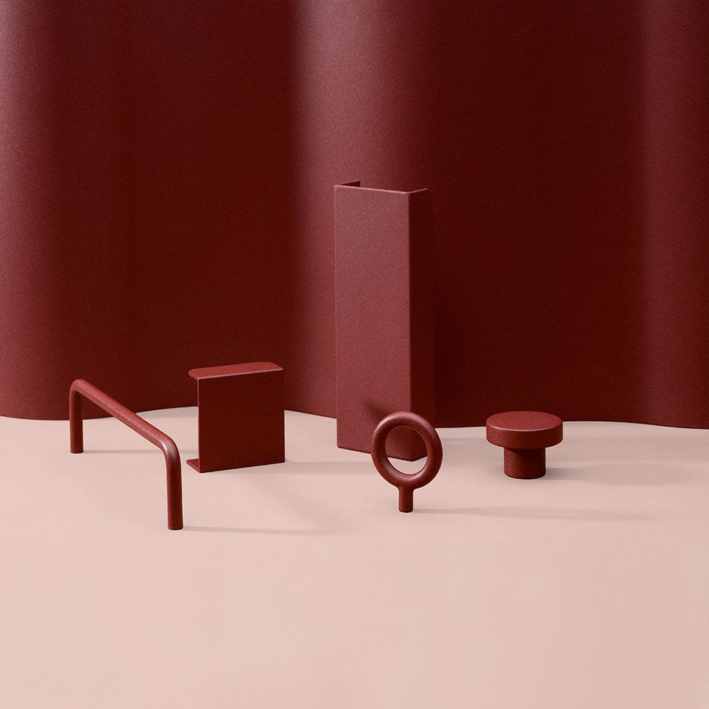 Poignée Toniton Hide - Reddish Brown