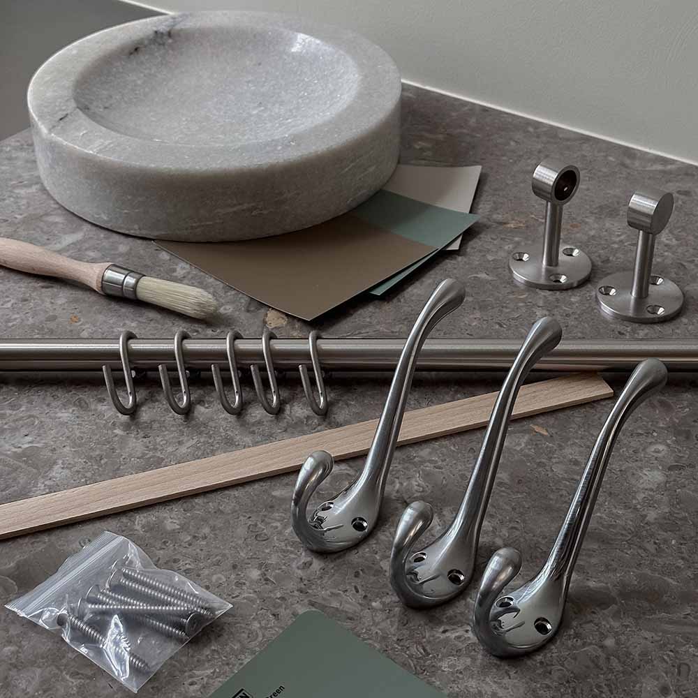 Patère Lagan - Chrome Brossé
