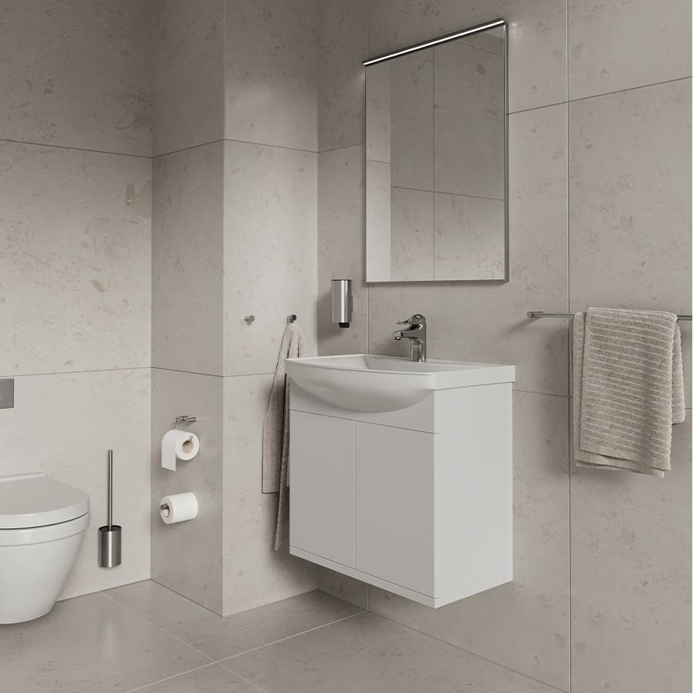 Porte Papier Toilette Stay - Inox Brossé