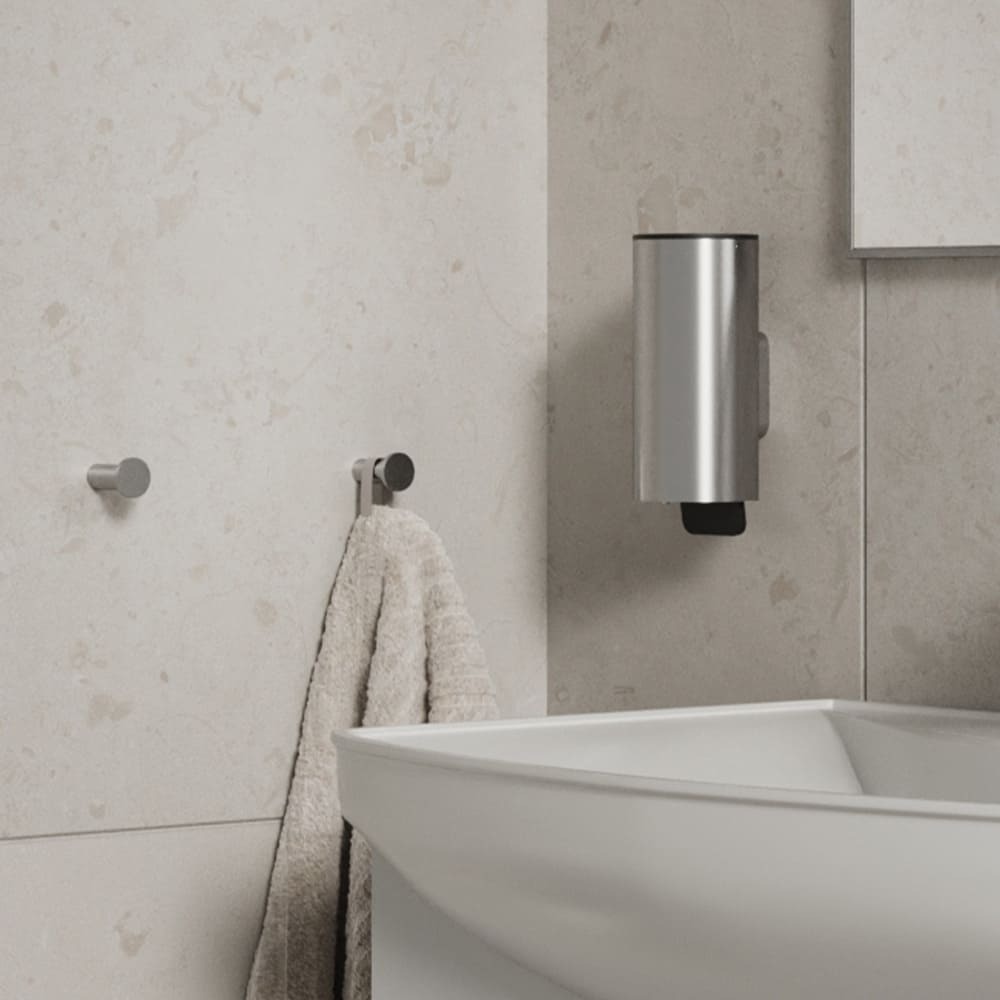 Distributeur De Savon Stay - Inox/Noir