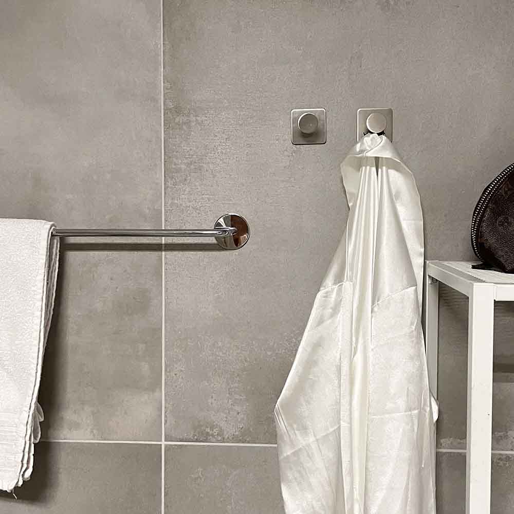Patère Porte-serviette Base 210 1-patère - Fini Acier Inoxydable Brossé