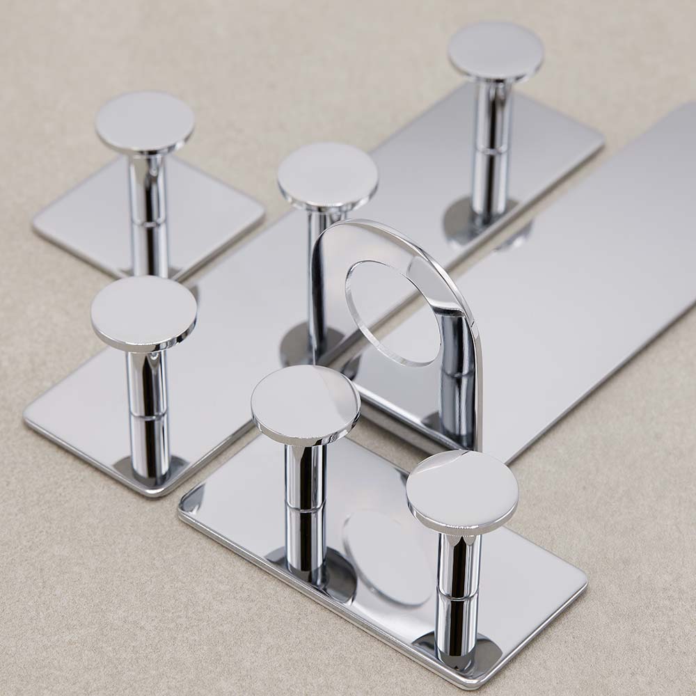 Patère Porte-serviettes Base 210 2-patère - Chrome