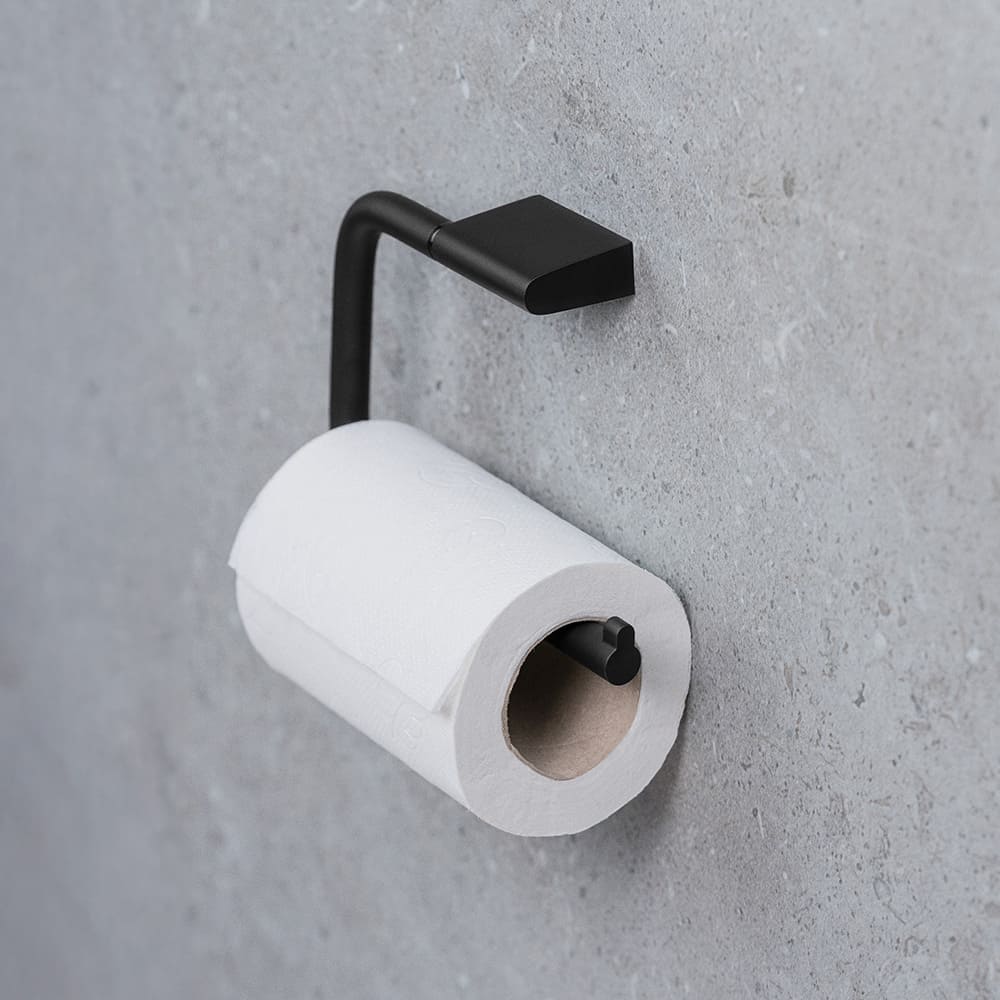 Porte Papier Toilette Flow - Noir Mat