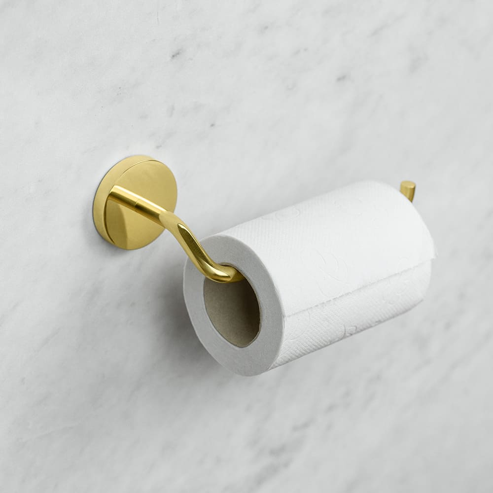 Porte-Rouleau Pour Papier Toilettes Avec Barre Noire - Bulk Hardware BH02038 | Fixation Murale Pour Salle De Bain