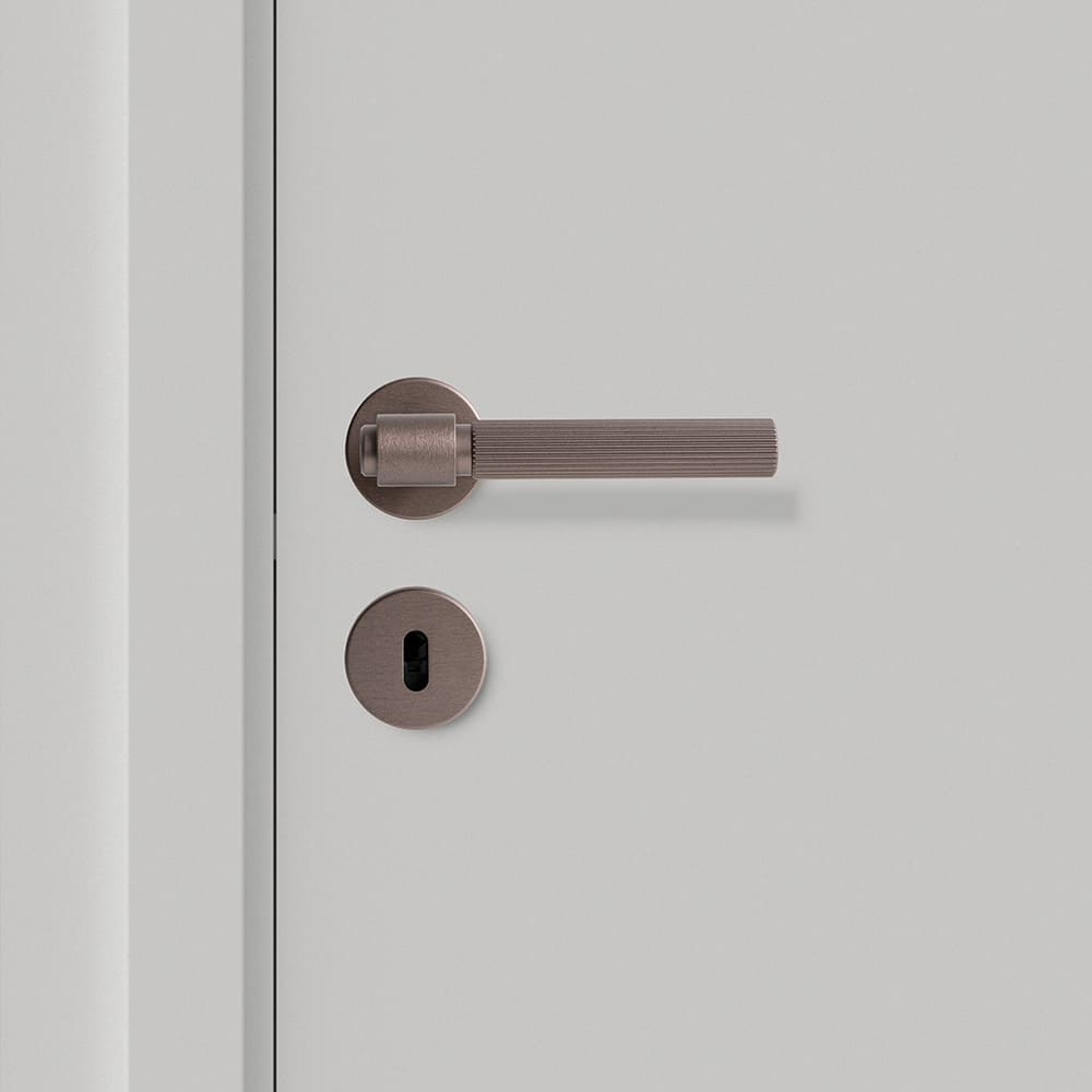 Poignée De Porte Helix 200 Stripe - Bronze Foncé