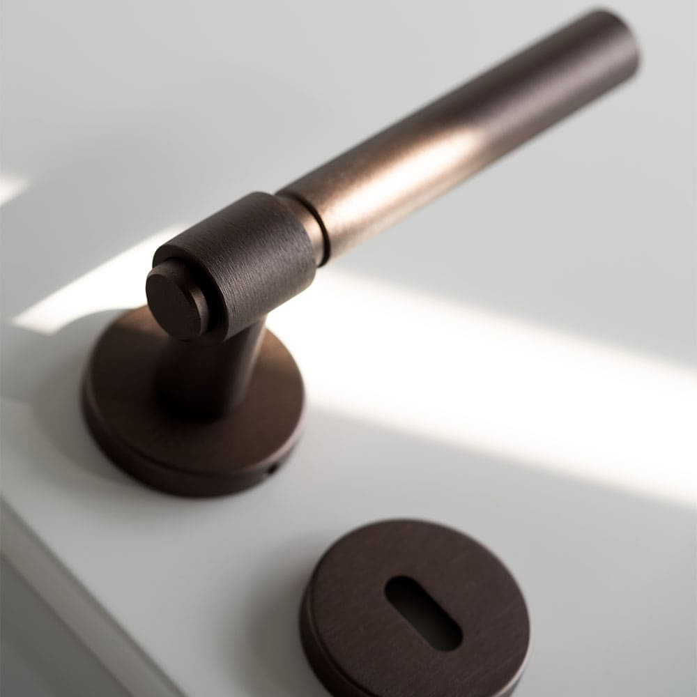 Poignée De Porte Helix 200 unie - Bronze Foncé