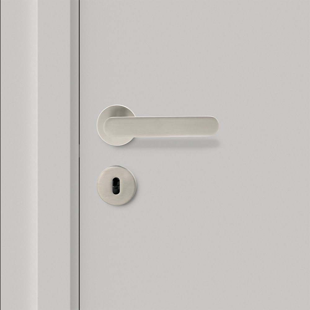 Poignée De Porte Vibe Plain - Aspect Inoxydable