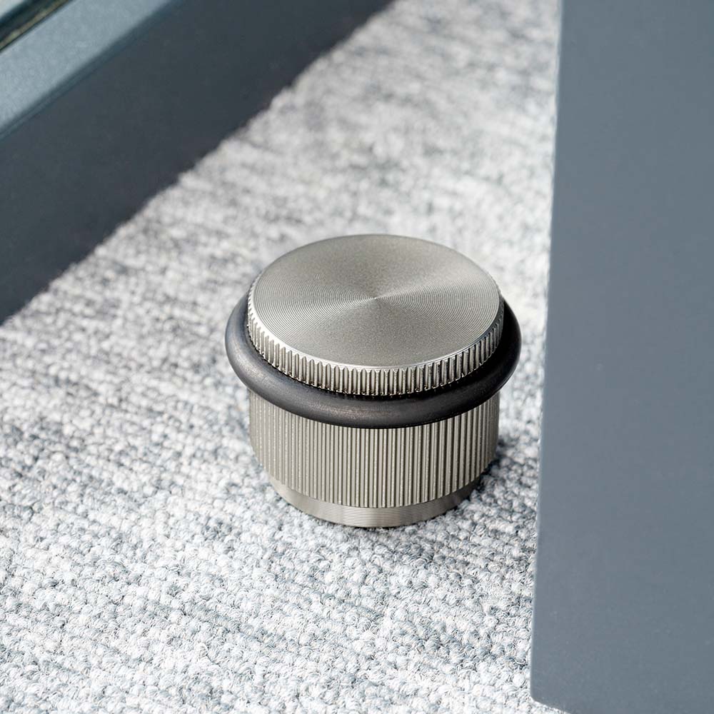 Butée De Porte Arpa Floor - Aspect Acier Inoxydable