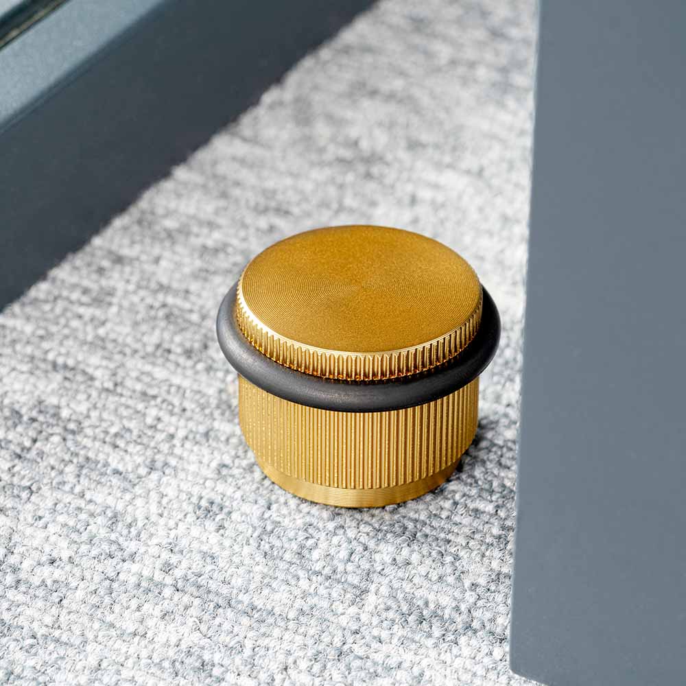 Butée De Porte Arpa Floor - Laiton Brossé