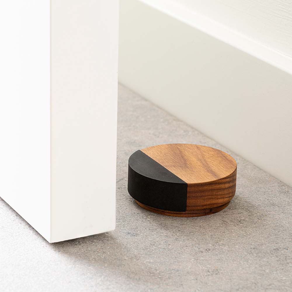 Butée De Porte Puk - 65mm - Noyer